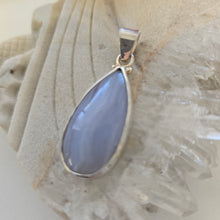 Load image into Gallery viewer, Blue Lace Agate Sterling Silver Pendant