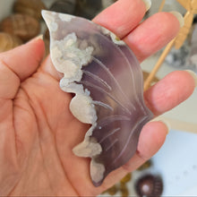 Load image into Gallery viewer, Black Flower Agate Butterfly Wings