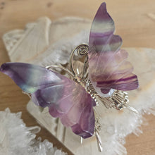 Load image into Gallery viewer, Rainbow Fluorite Butterfly