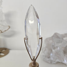 Load image into Gallery viewer, Faceted Clear Quartz with Spinning Stand