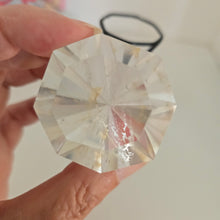 Load image into Gallery viewer, Faceted Clear Quartz Diamond with Stand