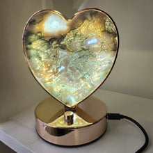 Load image into Gallery viewer, Moss Agate Heart Lamp