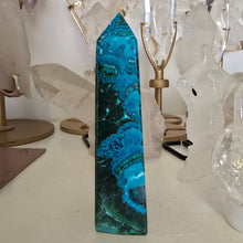 Load image into Gallery viewer, Malachite Chrysocolla Freeform Tower