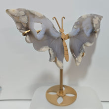 Load image into Gallery viewer, Black Flower Agate Butterfly Wings