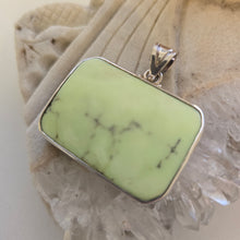 Load image into Gallery viewer, Citron Chrysoprase Sterling Silver Pendant