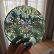 Load image into Gallery viewer, Feather Fluorite Spinning Table