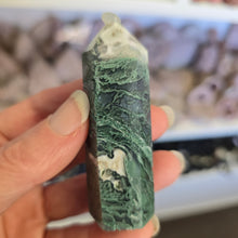 Load image into Gallery viewer, Moss Agate Tower