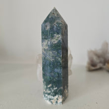 Load image into Gallery viewer, Moss Agate Tower