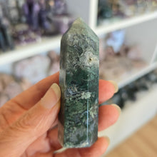 Load image into Gallery viewer, Moss Agate Tower
