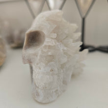 Load image into Gallery viewer, Quartz Cluster Stone Skull