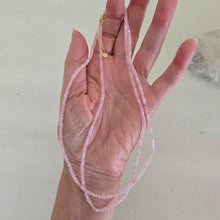 Load image into Gallery viewer, Rose Quartz Faceted Necklace
