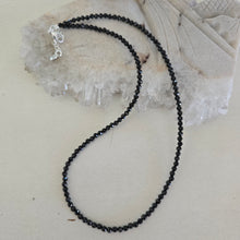 Load image into Gallery viewer, Black Spinel Faceted Necklace