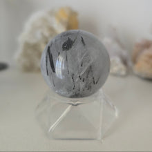 Load image into Gallery viewer, Black Tourmaline in Quartz Sphere