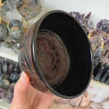 Load image into Gallery viewer, Singing Bowl - Buddha Black - 15 cm