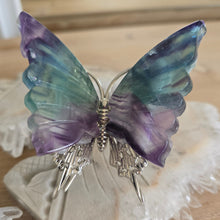 Load image into Gallery viewer, Rainbow Fluorite Butterfly