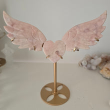 Load image into Gallery viewer, Pink Amethyst Heart Wings