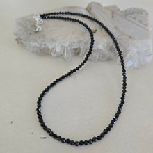 Load image into Gallery viewer, Black Spinel Faceted Necklace