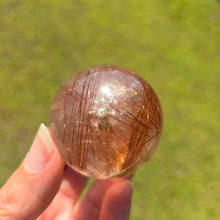 Load image into Gallery viewer, Rutile Quartz Sphere - Copper