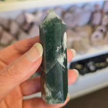 Load image into Gallery viewer, Moss Agate Tower