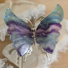 Load image into Gallery viewer, Rainbow Fluorite Butterfly