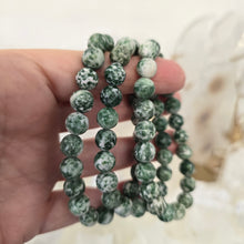 Load image into Gallery viewer, Green Spot Jasper Bracelet