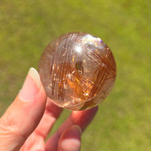 Load image into Gallery viewer, Rutile Quartz Sphere - Copper