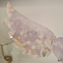 Load image into Gallery viewer, Amethyst X Flower Agate Heart Wings