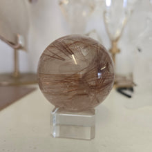 Load image into Gallery viewer, Rutile Quartz Sphere - Copper