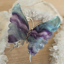 Load image into Gallery viewer, Rainbow Fluorite Butterfly