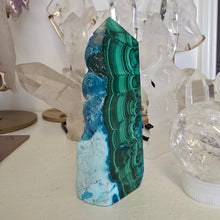 Load image into Gallery viewer, Malachite Chrysocolla Freeform Tower