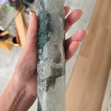 Load image into Gallery viewer, Moss Agate Tower