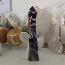 Load image into Gallery viewer, Chevron Amethyst Skinny Tower