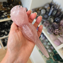 Load image into Gallery viewer, Rose Quartz Rose with Stand