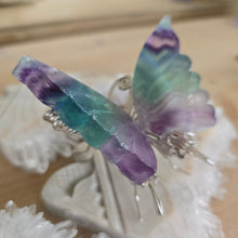 Load image into Gallery viewer, Rainbow Fluorite Butterfly