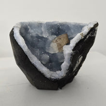 Load image into Gallery viewer, Blue Chalcedony with Calcite -Sugar Druze