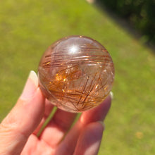 Load image into Gallery viewer, Rutile Quartz Sphere - Copper