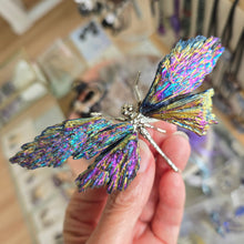 Load image into Gallery viewer, Aura Kyanite Dragonfly - Rainbow
