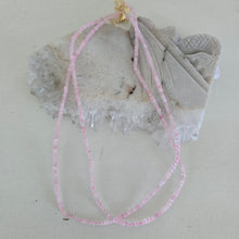 Load image into Gallery viewer, Rose Quartz Faceted Necklace