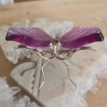 Load image into Gallery viewer, Magenta Fluorite Butterfly