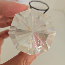 Load image into Gallery viewer, Faceted Clear Quartz Diamond with Stand