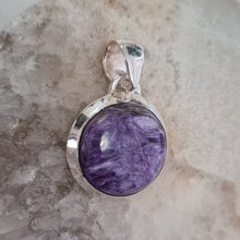 Load image into Gallery viewer, Charoite Sterling Silver Pendant