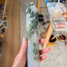 Load image into Gallery viewer, Moss Agate Tower
