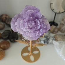Load image into Gallery viewer, Amethyst Rose on Stand