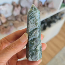 Load image into Gallery viewer, Moss Agate Tower