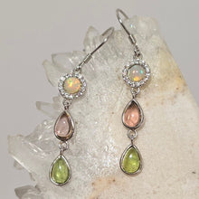 Load image into Gallery viewer, Opal and Tourmaline S/S Earrings