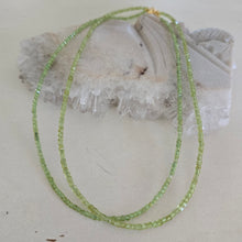 Load image into Gallery viewer, Peridot Faceted Necklace
