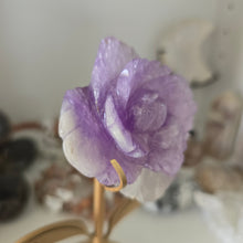 Load image into Gallery viewer, Amethyst Rose on Stand