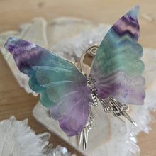 Load image into Gallery viewer, Rainbow Fluorite Butterfly