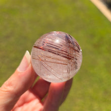 Load image into Gallery viewer, Rutile Quartz Sphere - Copper