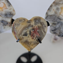 Load image into Gallery viewer, Yellow Crazy Lace Agate Heart with Wings